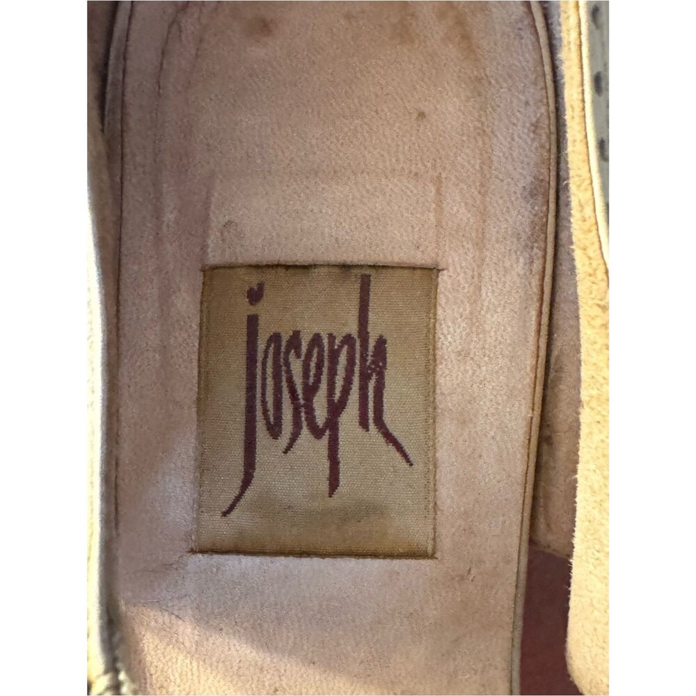 Vintage Joseph Cream Cutout Peep-Toe Heels with Buckle - Picture 3 of 9